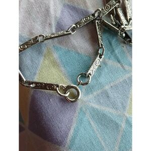 Long Necklace 46 Inch Silver Tone Chain